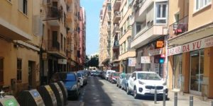 Carrer del barri de Santa Pagesa dins el projecte Illa Verda