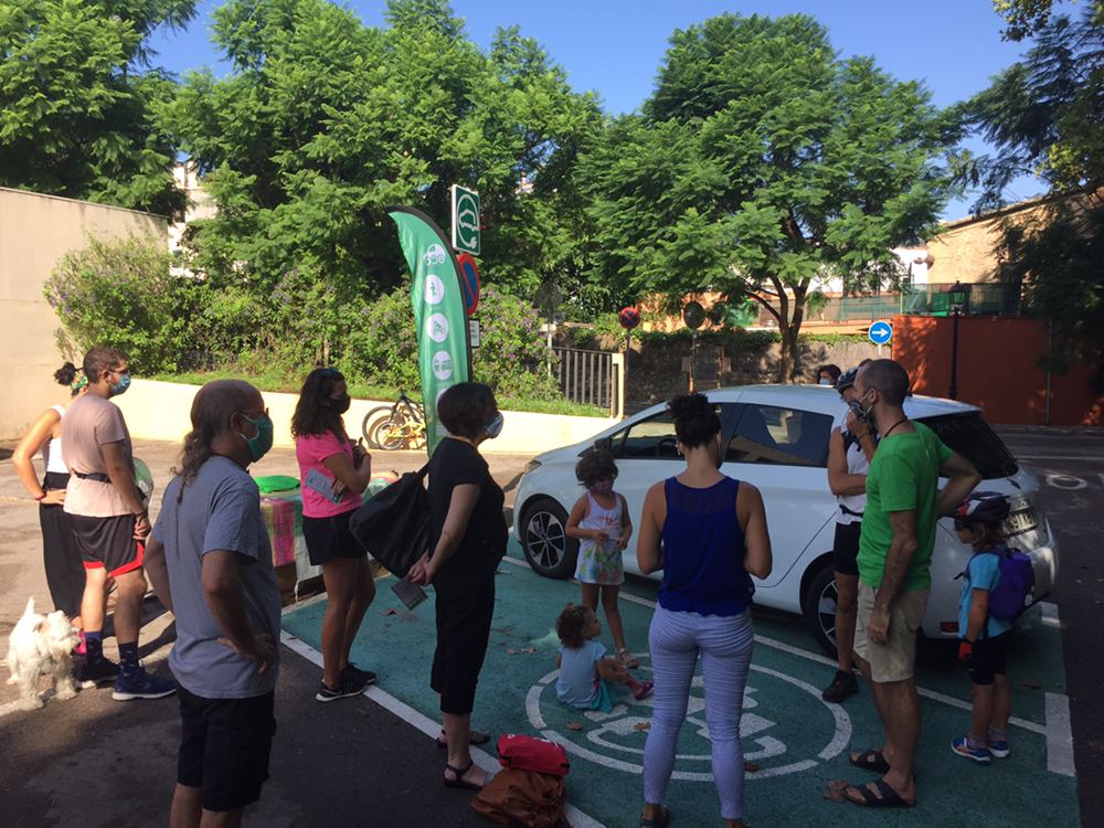 Presentació d'Ecotxe a Esporles a la Seetmana Europea de la Mobilitat